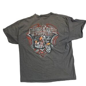 Orange County Choppers Graphic T-Shirt Mens XL Faded Black‎ Biker Motorcycle Tee